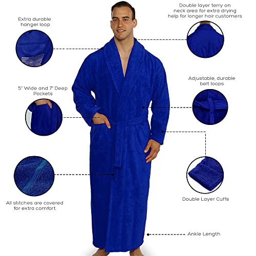 Mens and Womens Original Terry Shawl Turkish Bathrobe3
