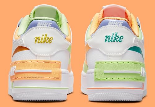 Nike Damen-Sneaker, Af1 - W/Pfirsich-Limette (Dx3718-100), 36.5 EU