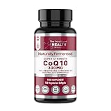 The Intelligent Health CoQ10 Supplement, Fermented Coenzyme Q10 Ubiquinone for Women & Men, Easy to Swallow 300mg 120 Vegetarian Softgels, 4 Months Supply