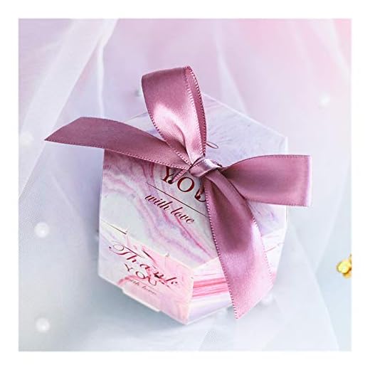 XIZHOUCUN Creative Romantic Marbled Candy Box Bröllop Tillbehör och Rosa Presentkorg Party Supplies Baby Shower Paper Söt choklad (25/50/100 st) presentlåda