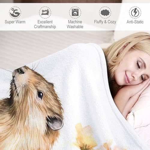 Couverture castor en flannel douce lavable machine contre le froid
