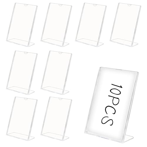 Présentoir de table A6 transparent idéal pour organiser les menus de restaurant - 2
