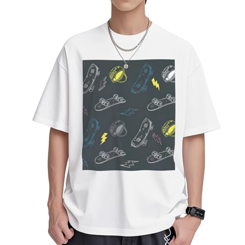Tunique décontractée femme t-shirt coton imprimé graffiti à manches courtes