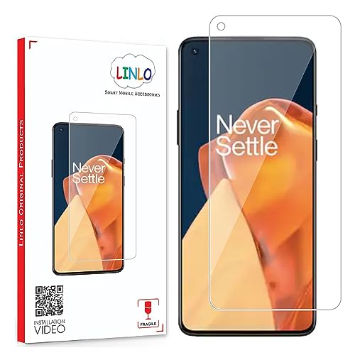 Image of Tempered Glass Screen Protector for OnePlus 9R / 9 / 8T; Full Coverage, Easy Installation (Transparent), Pack of 1
