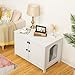 HOOBRO Litter Box Enclosure, Cat Litter Box Furniture with Removable Divider, Large Hidden Litter Box Furniture, Wooden Cat House, End Side Table, 31