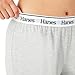 Hanes Originals Lounge, Comfywear Leisure Pants for Women, Straight Leg, Heritage Grey Marle, Small