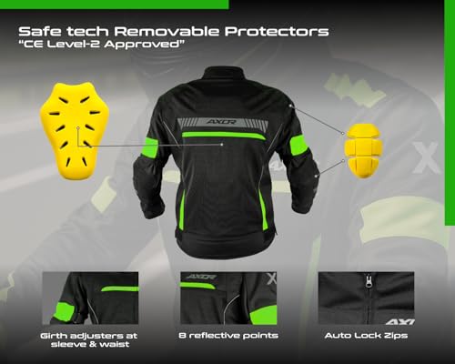 Axor Cruise 2 Jacket Black Neon Yellow-L