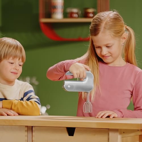 Theo Klein 9240 Bosch Handmixer I Batteriebetriebener Spiel-Mixer mit abnehmbaren Quirls I Inkl. Schalterattrappe I Maße: 19 cm x 7 cm x 12 cm I Spielzeug für Kinder ab 3 Jahren