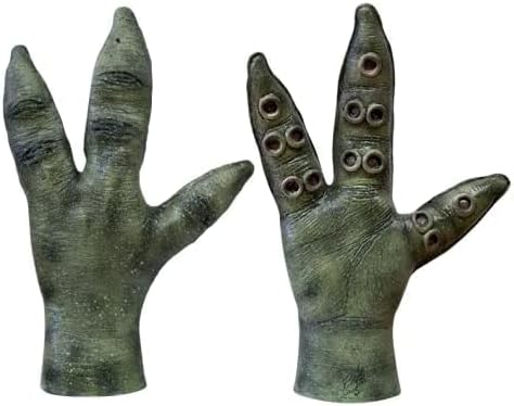 Green Latex Cthulhu Costume Hands