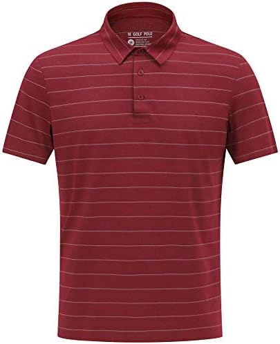 fit space Men’s Seamless Golf Shirts Striped Athletic Quick Dry Hi-Tech Sport Tennis Shirt Short Sleeve