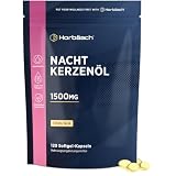 Nachtkerzenöl Kapseln Hochdosiert 1500mg | 120 Evening Primrose Oil Softgel Capsules | mit Omega 6 und GLA | von Horbaach