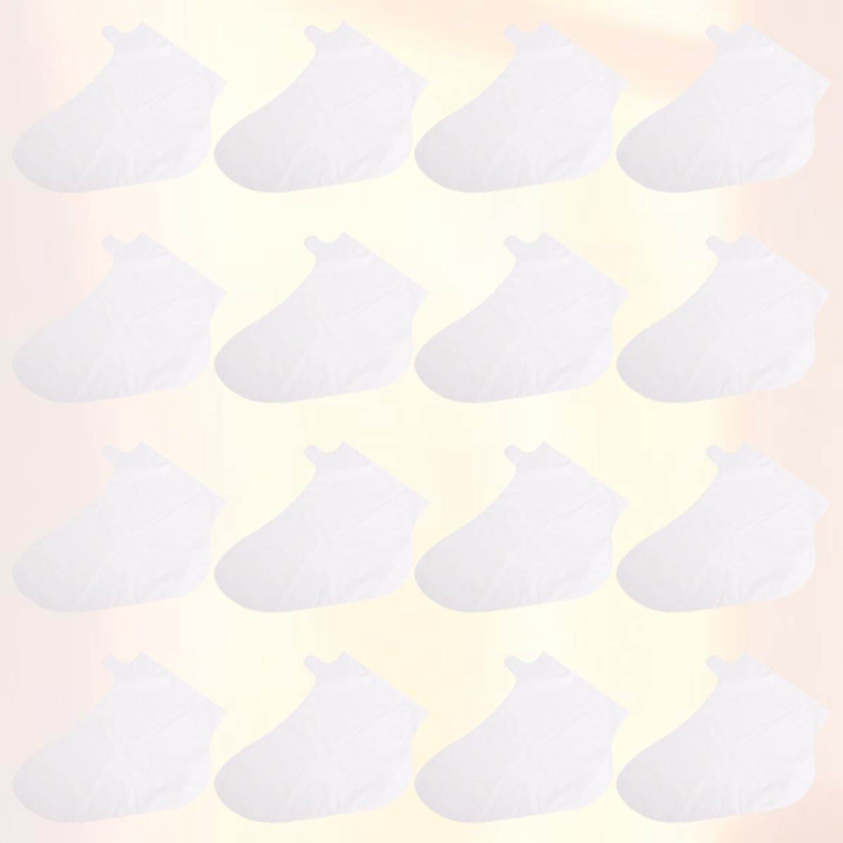 Beauty Salon Cover 10pairs Foot Film Plastic and Nonwoven DIY White | Skin Care Accessory, Beautifying Foot Care, Disposable Liner for Pedicure