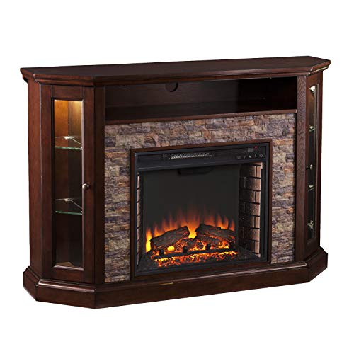 Redden Corner Convertible Electric Media Fireplace #TOP25