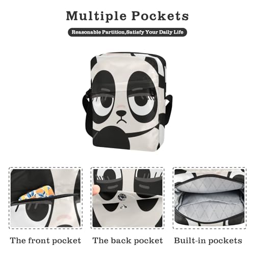 Cartoon Eyes messenger bags for women mens shoulder bag Cross Body Purses Adjustable Strap for work Shopping2