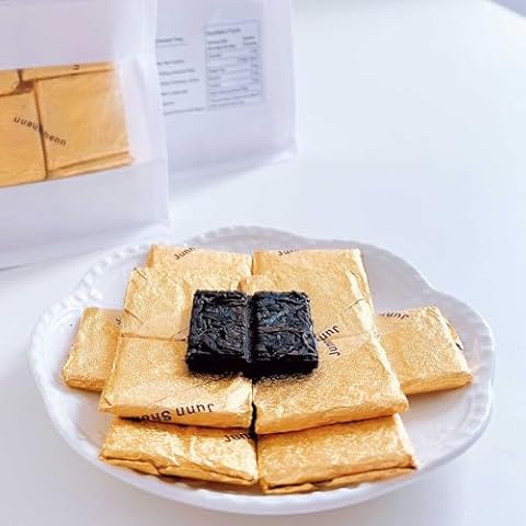 Junn Shenn China Yunnan Plateau Red Tea, Ancient Tree Black Tea, English Red Tea, Flake Shape, 中国云南大叶种-古树滇红茶, 30 Pieces, 7.41Oz, 210g Cover