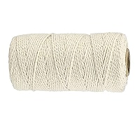 Cotton Cooking Twine - 3-Ply Butcher's String For Trussing Turkey, Making Sausage, DIY Crafts (100M X 2 Rolls)