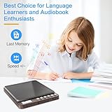 Portable CD Player with Built-in Speakers, Rechargeable CD Player with Double Headphone Jack, Anti-Skip Personal Compact CD Player for Car & Home & Travel - Image 2