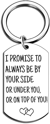 Aisity Fathers Day Gift for Husband Boyfriend Couple Keychain for Boyfriend Couple Gifts from Wife Gift for Husband Funny Intimate Gifts for Couples Romantic Stuff for Him Couples Naughty