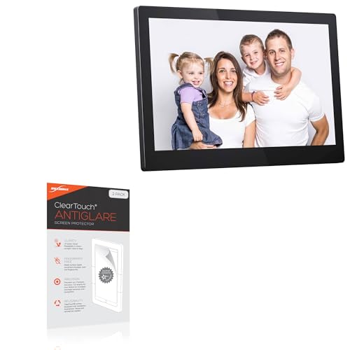 BoxWave Screen Protector Compatible with Dragon Touch Digital Picture Frame (15.6 in) - ClearTouch Anti-Glare (2-Pack), Anti-Fingerprint Matte Film Skin