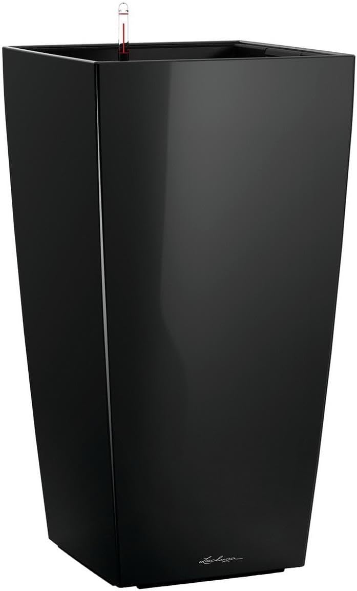 LECHUZA CUBICO Premium 40 black high gloss 18196
