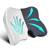 Notieaty 100% Memory Foam Seat Cushion Medical Seat Pillow Pad Non-Slip Orthopedic for Driver Car Tr
