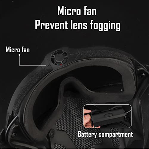 Masque airsoft lunette détachable protection paintball chasse