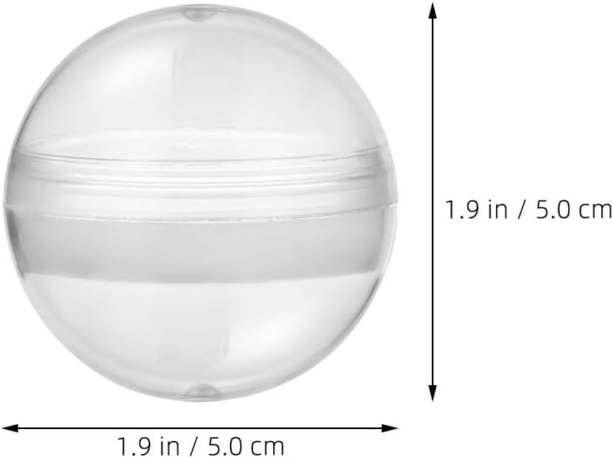 Plastic Capsules Small Round Containers for Gumball Machine Candy Storage and Craft Supplies