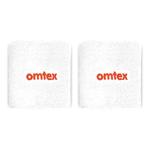 Image of Omtex Wrist Band 3 inches - White Pack of 2