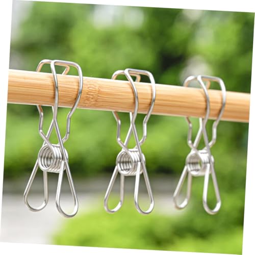 MOTHNUR 10個 不??多用途防風クリップ 強力洗濯バサミ や衣類固定用 滑り止め設計で屋外団干しに