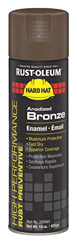 High Performance Rust Preventative Spray Paint in Gloss Anodized Bronze for Metal, Steel, 15 oz. - 1 Each
