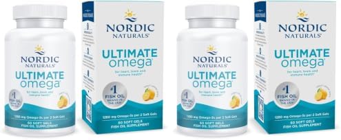 Nordic Naturals Ultimate Omega, Lemon Flavor - 60 Soft Gels - 128...