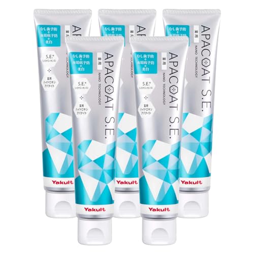 ヤクルト 歯磨き粉 アパコート SE 120g 5個 セット 薬用 歯周病 ホワイトニング ハミガキ 虫歯 口臭 予防 APACOATの商品画像（Amazon）