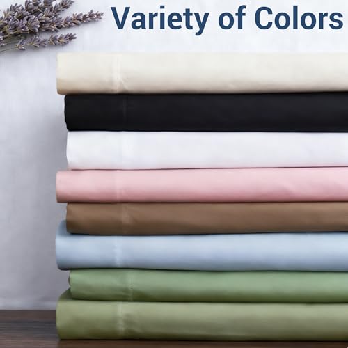 Bulk Full Flat Sheets Only, 6 Pack Quick Sort Top Bed Sheet, Color-Coded Label Threads, Wrinkle-Free Shrinkage Durable Microfiber Hotel Motel Airb&bs Essentials for Hosts (81"x96",Light Gray)