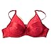 Aonkey Breast Form Pocket Bra for Crossdressers Mastectomy (42/95(Suitable for A,B,C,D Cup), red)