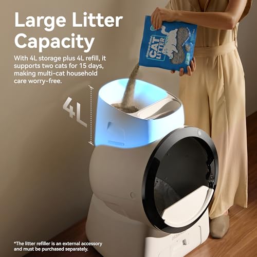 Image of CATLINK Scoop Robot Pro Self-Cleaning Litter Box, AI Cameras, 4L Refiller