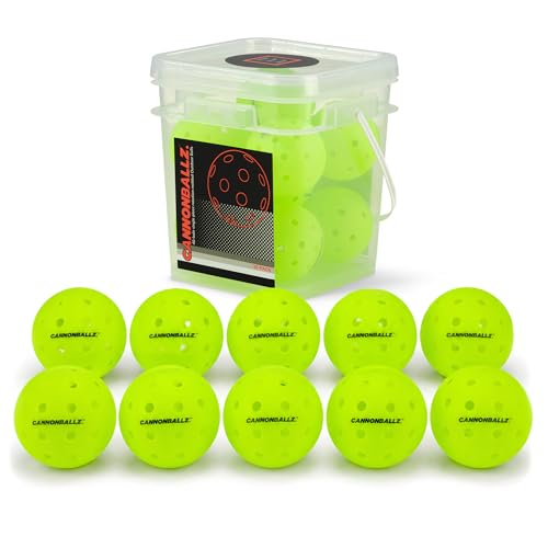 Cannonballz Outdoor Pickleball Balls 10 Pack Official USAPA Approved