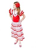 Die Körpergröße bestimmt die Größe, nicht nur die Kleidergröße. Wir bitten Sie daher, immer die Längen der spanischen Kleider (gemessen von der Mitte der Schulter bis unten ans Kleid) nachzumessen. Das Kleid soll mindestens bis zur Mitte der Wade fallen.