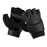 Mitones de MMA Guantes de Boxeo de Medio Dedo con Guantes Ajustables con Banda de muñeca UFC para Entrenamiento de Saco de Boxeo Sanda Sparring(M)