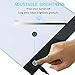 A4 LED Light Pad with USB Cable, USB Wall Charger, Stand Holder, Polyester Felt Hand Held Case Bag and Black Pad Clip for DIY Art Craft Diamond Painting Sketching, Perfect Christmas Gift