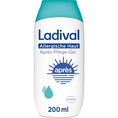 Ladival Après Pflege Gel für allergische Haut - Sonnencreme kühlend und feuchtigkeitsspendend bei Sonnenallergie und Mallorca-Akne, für empfindliche Haut, Erwachsene und Kinder ab 6 Monaten, 200ml