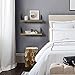 Floating Shelves with Black Metal Brackets Set of 3, Light Wood Wall Bookshelf for Bedroom Over Desk Bed, Hanging Shelf for Office Kitchen Living Room, Bathroom Over Toilet (Natural Color)