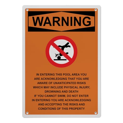 OSHA WARNING In Entering Sign, 8.5 x 11 in