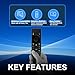 【Pack of 2】 for Samsung Smart TV Remote Control Replacement,Universal for All Samsung Crystal UHD Curved Frame Neo QLED LED LCD HDTV 3D Series TVs - No Setup Needed - with 4 Shortcut Buttons