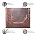 Kitchen Backsplash, Pine and Oak Tree Forest Copper Backsplash, Custom Copper Backsplash Panel, Handmade Copper Backsplash Tile, Indoor Outdoor Wall Decor (Brown)