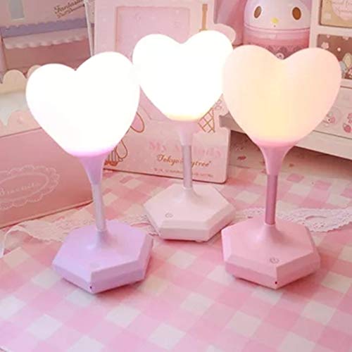 Mobestech LED Night Light, Heart Silicone Bedside