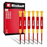 Original Einhell Set Cacciaviti Elettricista 6 pz (Isolati 1.000V, Cappuccio Rotante, Lame...