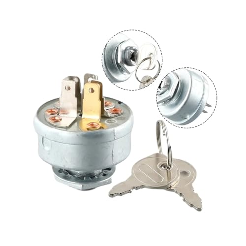 Interruptor de encendido de tractor cortacésped resistente 725-0267A con llaves metálicas 3