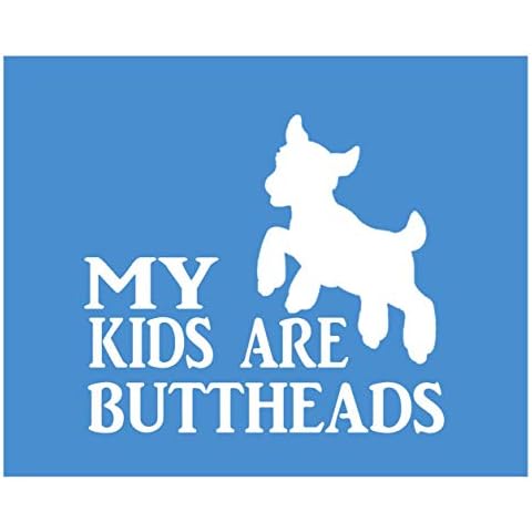 EZ-STIK My Kids are Buttheads k570 Sticker 6 inch Goat Decal Cover