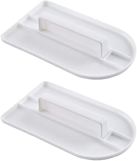 GSHLLO 2 PCS Plastic Fondant Icing Smoother Polisher Icing Scraper Paddle Tool for Cake Decoration