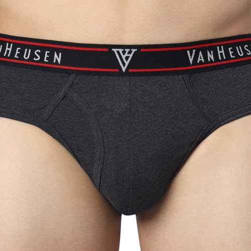 Image of Van Heusen Cotton Men Colour Fresh Briefs - Pack of 1 - Durable Elasticized Waistband, Ultra Soft